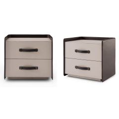 Two drawers modern bedroom bedside table