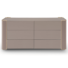 Modern design bedroom six-drawer chest with drawers