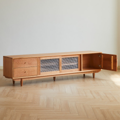 Modern TV Cabinet Living Room Mid-Century Modern TV Cabinet Solid Wood