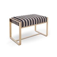 Modern design dressing stool with hardware legs and soft cushions