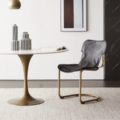 Sleek Stainless Steel Dining Chair – Modern Dining Room Design