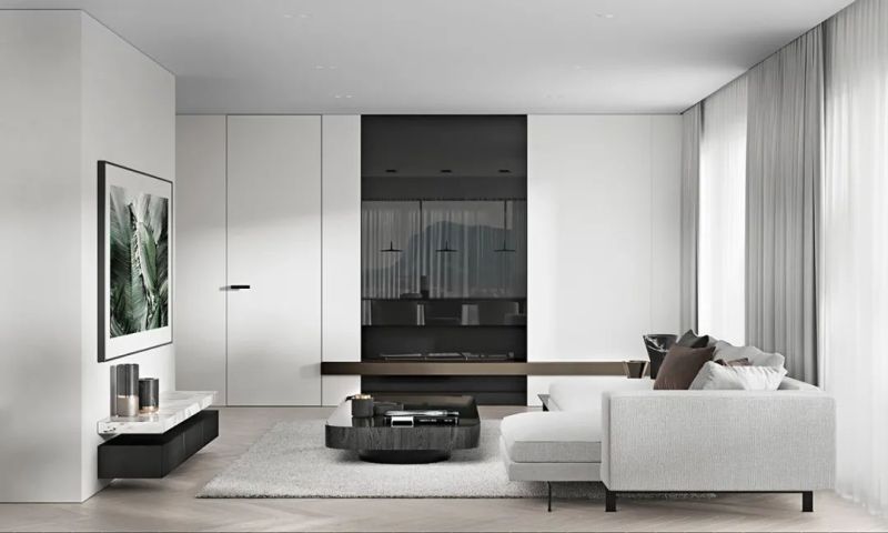 150㎡ minimalist apartment, the simpler the better the design