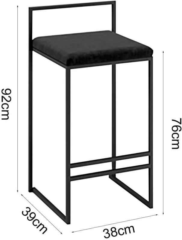 Bar chair stool high bar design restaurant backrest bar chair