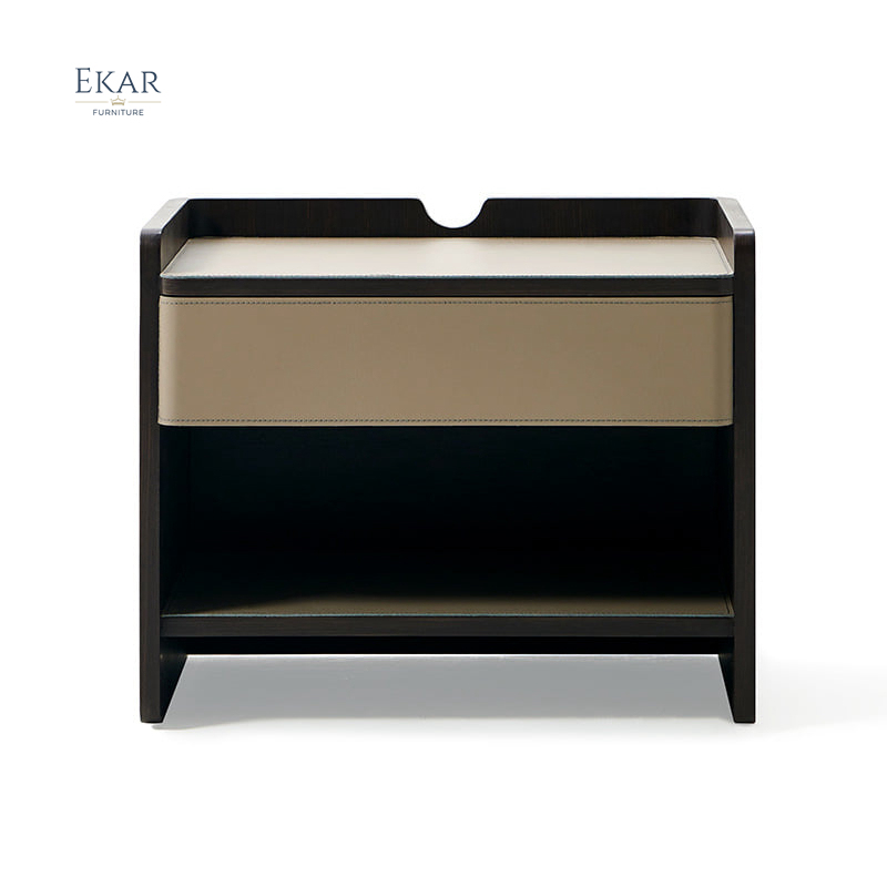 EKAR FURNITURE light luxury leather bedside table