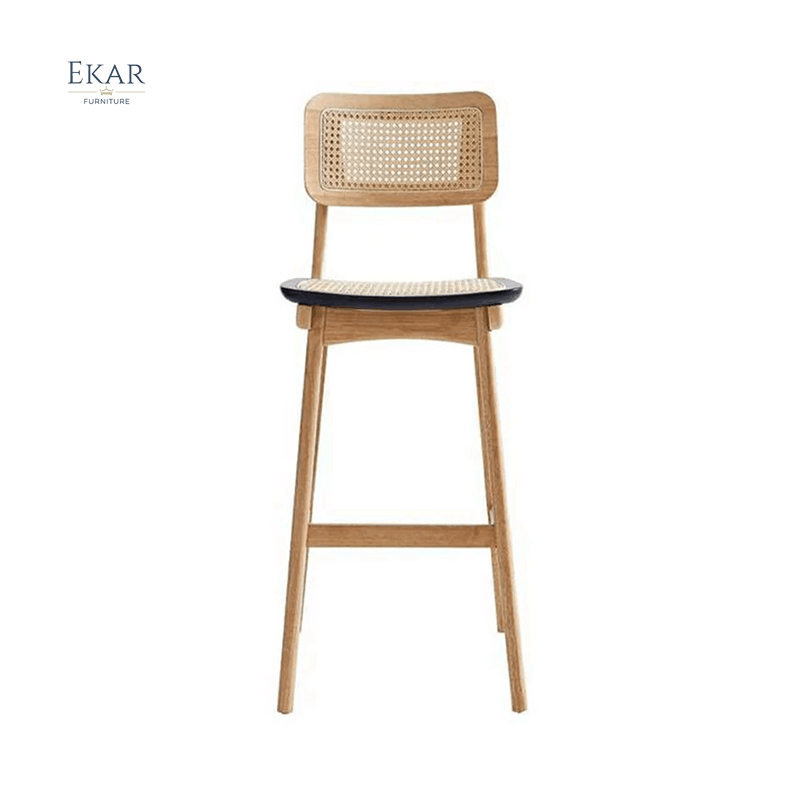 EKAR FURNITURE Luxury Bamboo and Wood Chair - Unique Light Luxury Design
