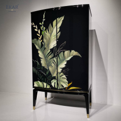 EKAR FURNITURE Luxury Crystal Wine Cabinet - Exquisite Design, High-Quality Material