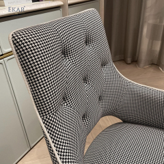 Modern fabric wood leg office chair