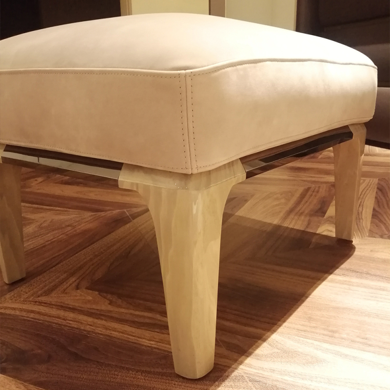 Premium wooden foot stool is both comfortable and stylish