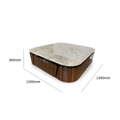 Contemporary Marble Coffee Table