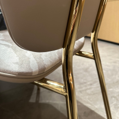 Stylish metal legs modern dining room dining chair