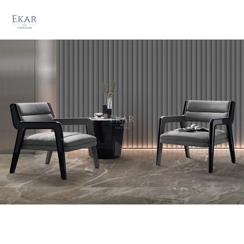 Stylish contemporary striped design corner table