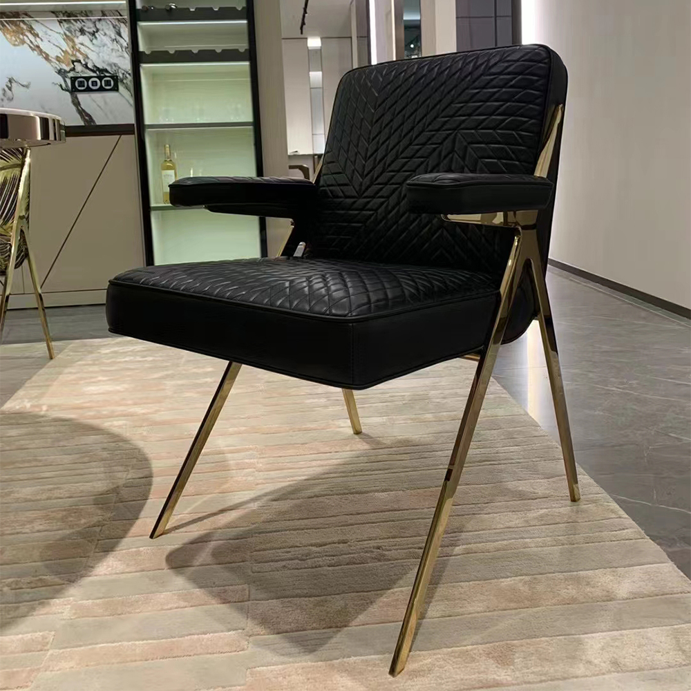 Elegant metal frame chair