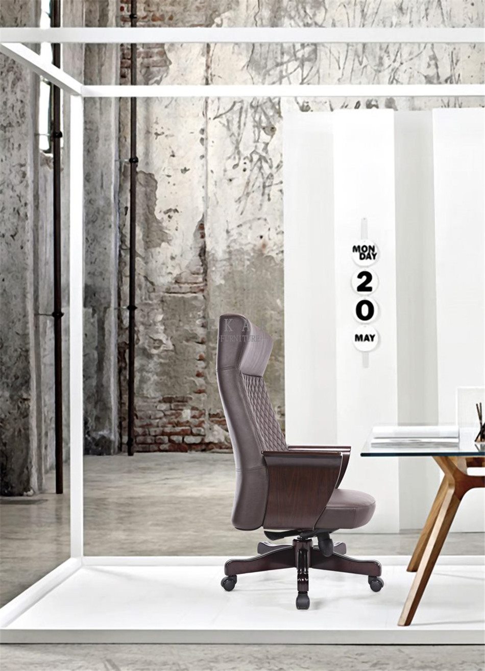 Height-adjustable office chair