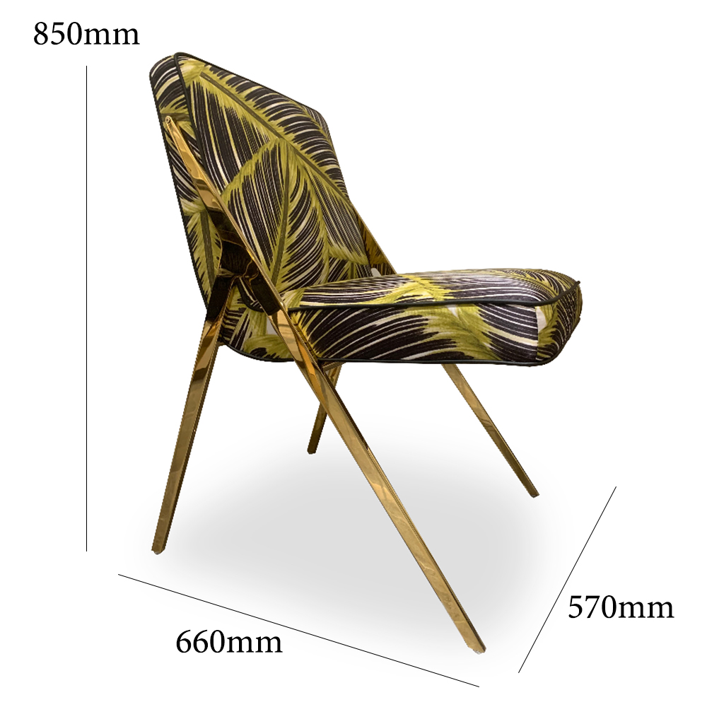 Elegant metal frame chair