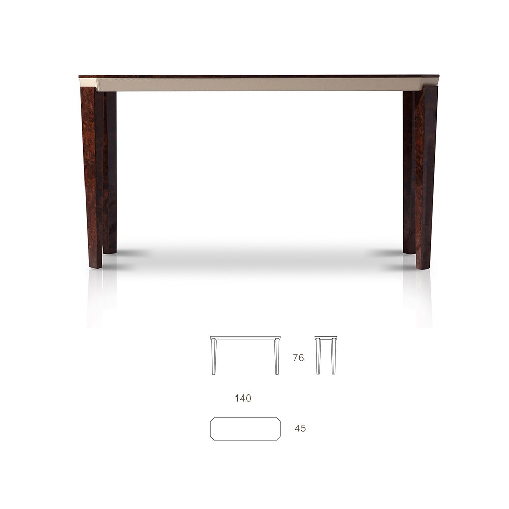 Chic and versatile wooden console