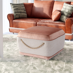 Comfortable square footstool