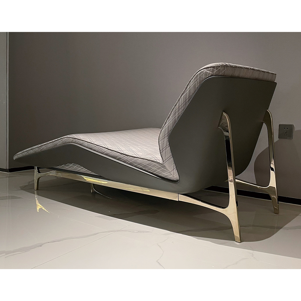 Modern style hardware leg leisure lounge chair