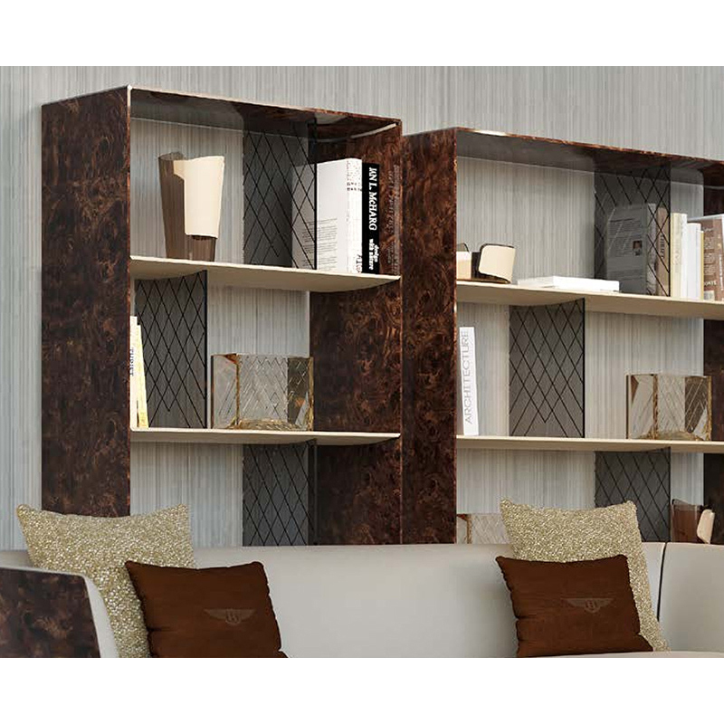 Contemporary Wooden Bookshelf with Storage