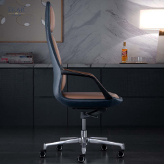 EKAR FURNITURE Light Luxury Leather Office Chair - Excellent Improvement of Office Experience