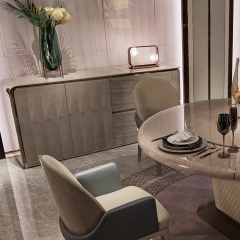 Modern Grey Wooden Cabinet Dining Room Sideboard