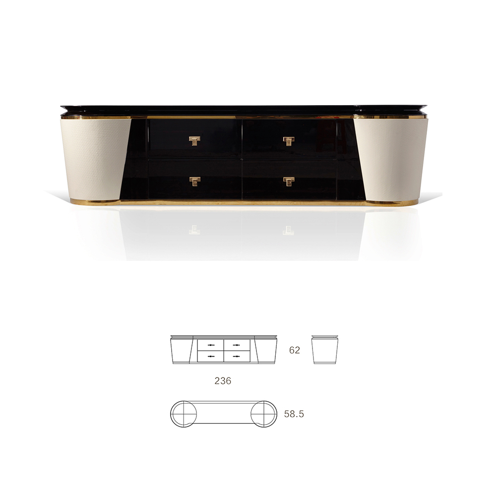 Modern design style luxury TV cabinet