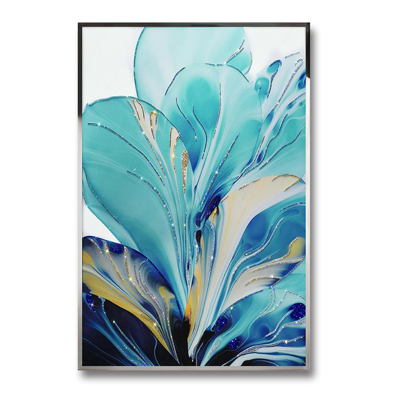 Artisan-Crafted Living Room Floral Art Decor - Blossom in Elegance