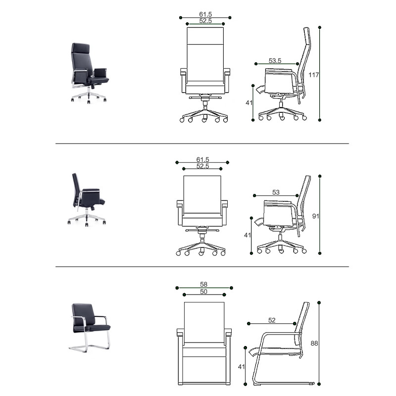 Adjustable Leather Office Chair - Elevate Your Workspace Comfort