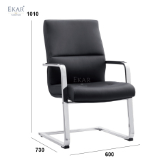 Top-Grain Leather Office Chair with High-Density, High-Resilience Foam Seat