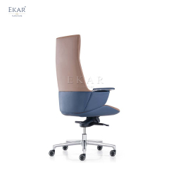 Height-Adjustable Swivel Office Chair with Seat Glide