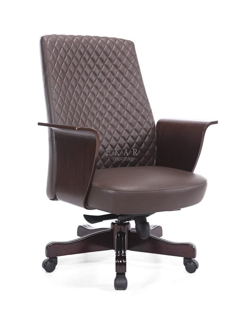 Height-Adjustable Swivel Office Chair with Casters - Versatile Ergonomic Seating