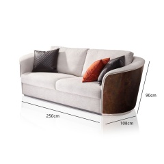 Modern wood veneer sofa to create a fashionable life