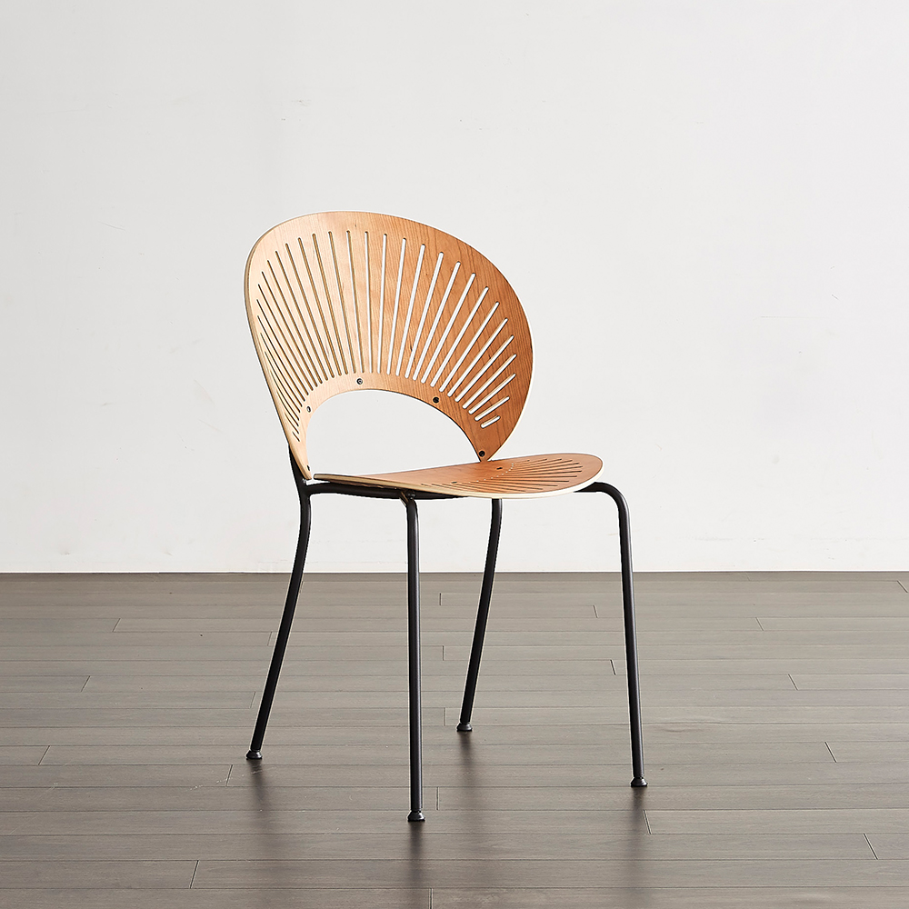 High-Quality Cherry Wood Veneer Chair