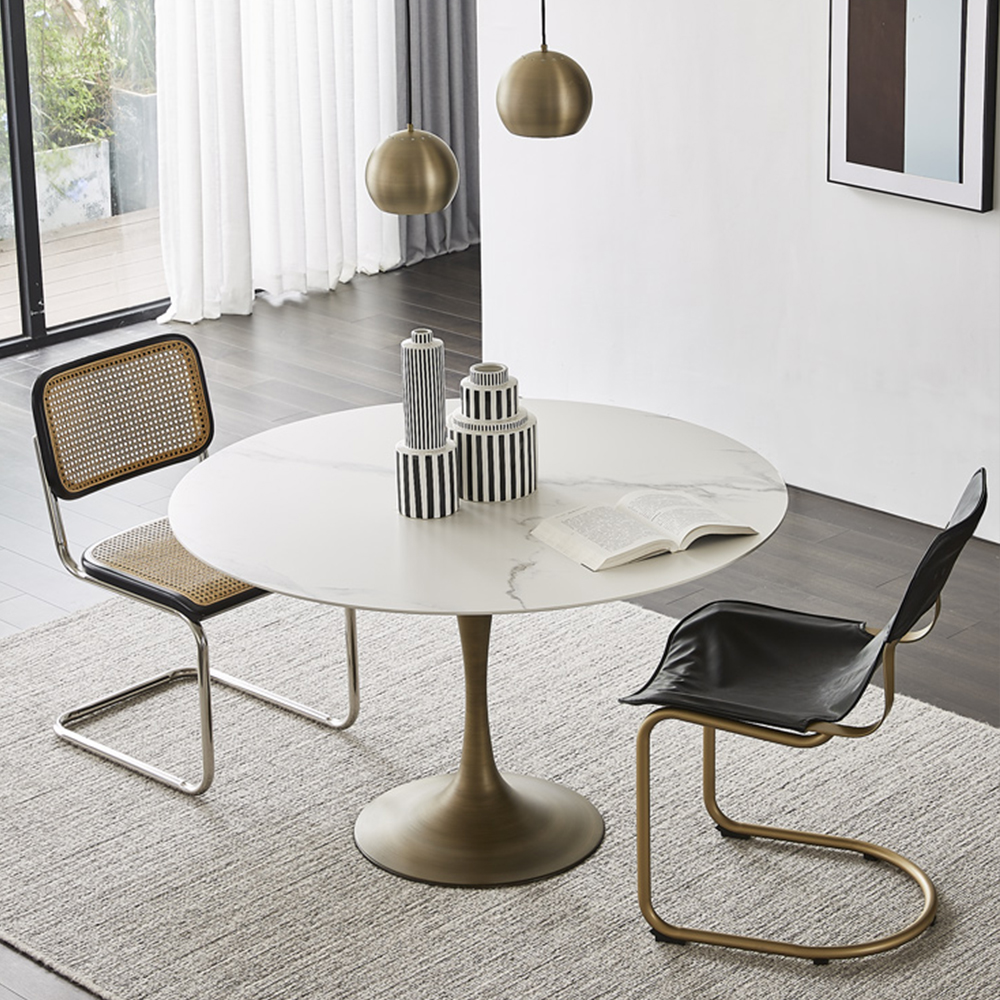 Modern Metal Base Table