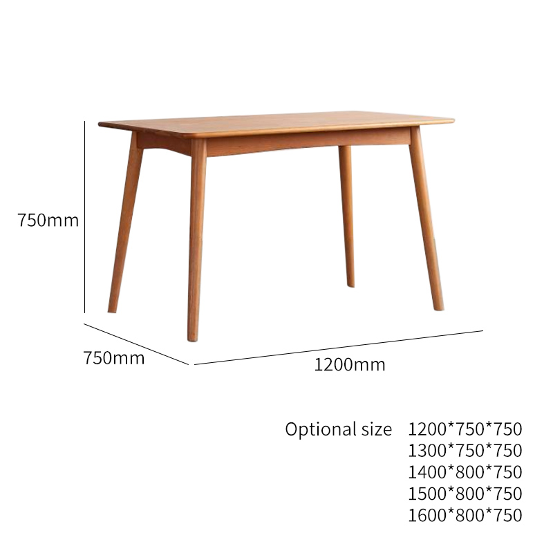 Modern Dining Table with Wood Finish