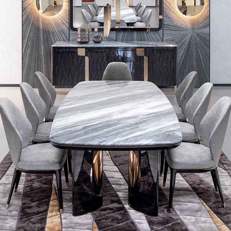 Large Marble Dining Table