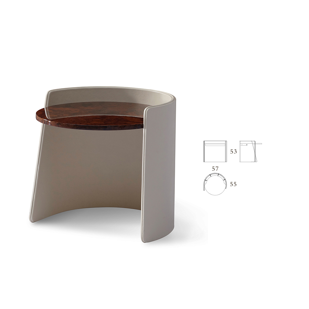 Stylish corner table ensemble