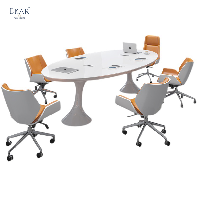 EKAR FURNITURE Luxury Wood Office Desk - Stylish Design, High-Quality Material