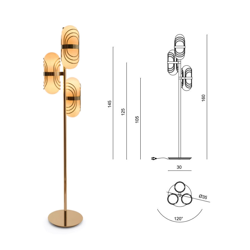 Contemporary Floor Lamp with Modern Design