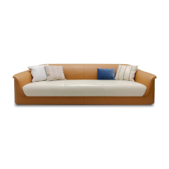 Bent French Gold Modern Living Room Sofa