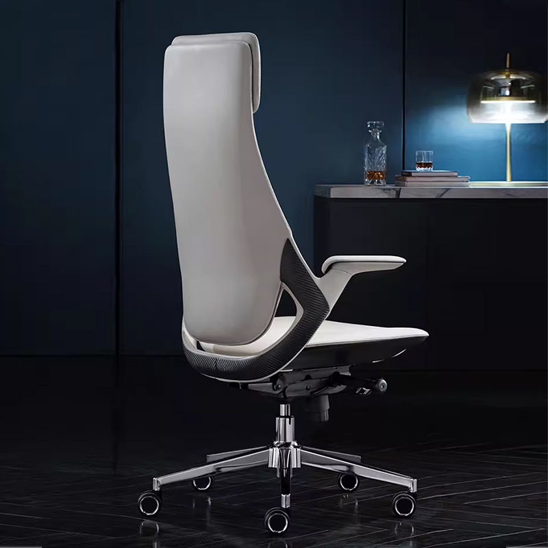 Leather Adjustable Height Office Chair