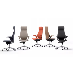 Leather Adjustable Height Office Chair