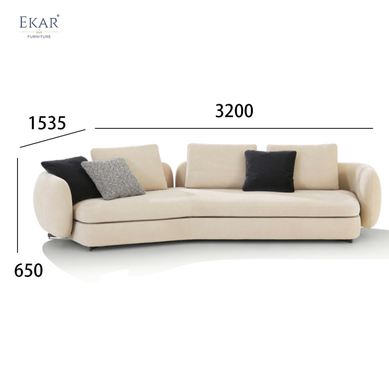 Stainless Steel Brushed Metal Leg Corner Sectional Sofa : Modern Modular Comfort