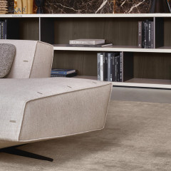 Velvet and Space Cotton Blend Sofa Luxurious Comfort for Your Living Room