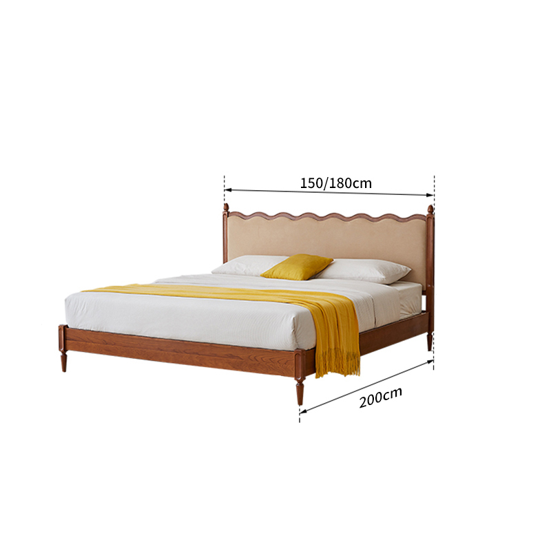 Cherry and Beech Wood Bed – Natural Beauty for Your Bedroom