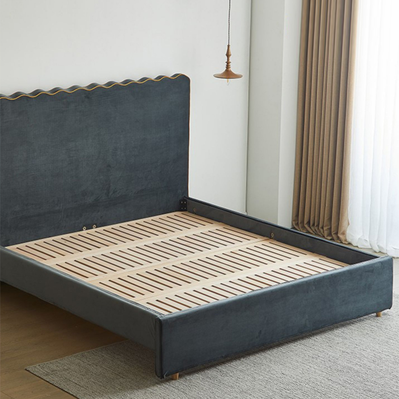 Cherry Wood Frame Bed