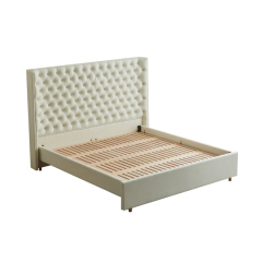 Modern Tufted Headboard Waffle Bed