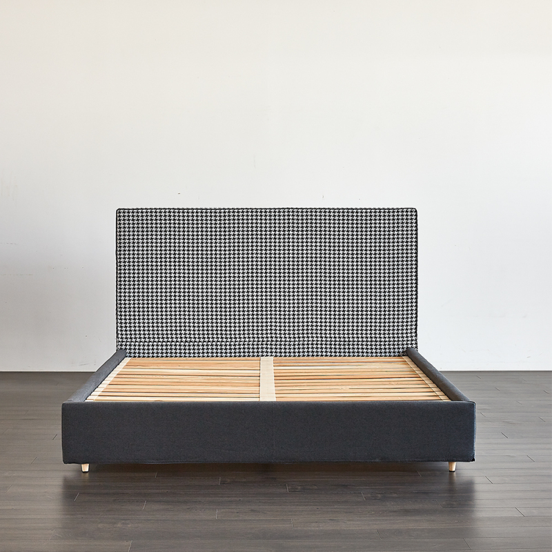 Modern Herringbone Pattern Bed