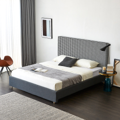 Modern Herringbone Pattern Bed