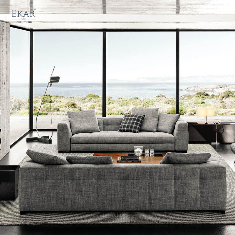 Ekar Furniture Armrest and Metal Leg Sofa