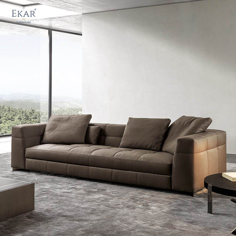 Ekar Furniture Armrest and Metal Leg Sofa